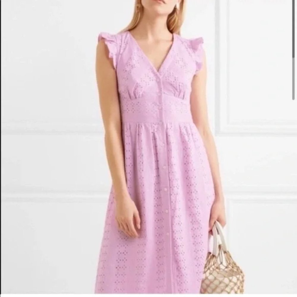 J. Crew Ruffle Sleeve Eyelet dress